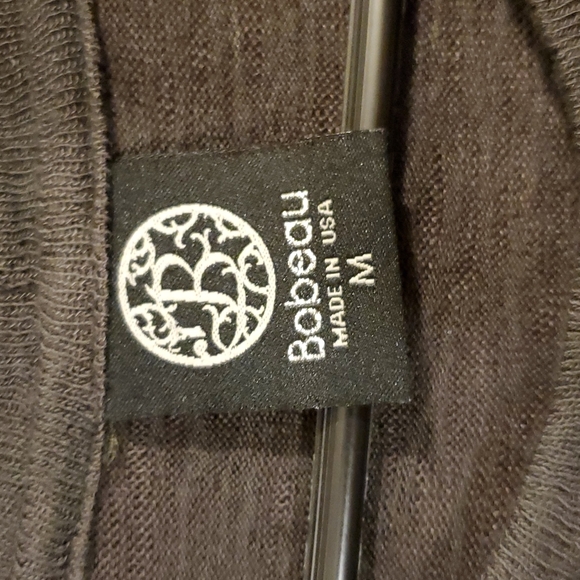 BNWOT Bobeau long sleeve light weight gray sweater sz M - Picture 3 of 5